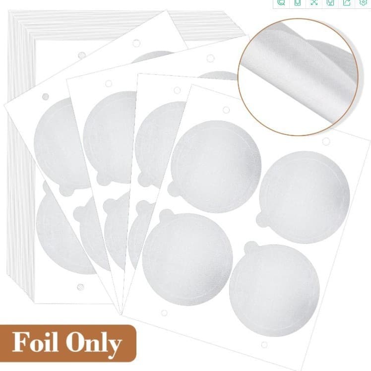 Disposable Coffee Powder Self-adhesive Aluminum Foil Sealing Film For Coffee Capsule Cups Packaging/Sealing Film