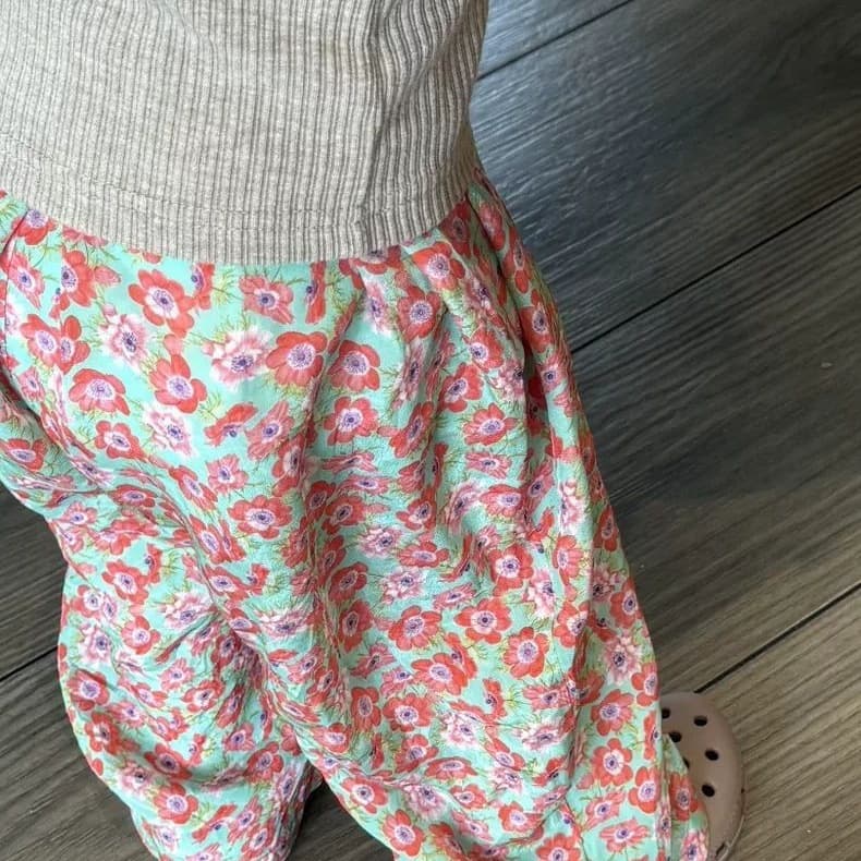 Baby Girl Floral Pants 2026 New Spring Summer Kids Super Nice Quick Dry Pants Baby Cute Casual Pants Mosquito Repellent Pants
