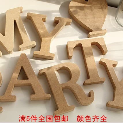 DIY Wooden Colorful English Letter Desktop Decoration, Home Decor, Photography Prop, Bar Coffee Shop Wall Art