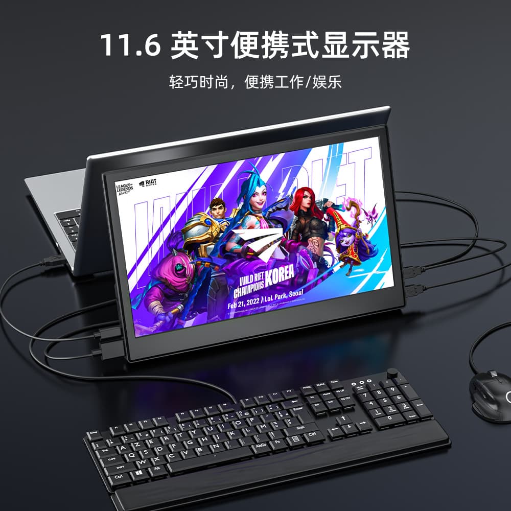 2025 Portable OLED Monitor for Laptop, Tablet, Phone, and PC External Display