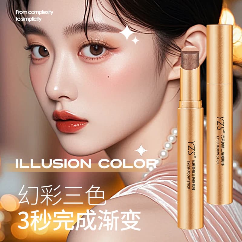 Yzs Radiant Beauty Lazy Pearl Fine Glitter Gradient Eyeshadow Stick Fine Glitter Contouring Eye Shadow Stick Direct Sale from Manufacturer