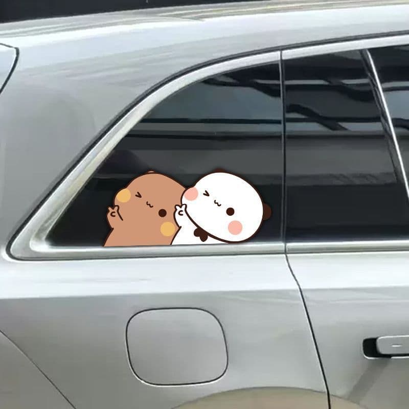 Yier Bubu Car Sticker Fuel Tank Cap Personalized Creative Car Decal Window Sticker Waterproof Sunproof Scratch Cover Decal