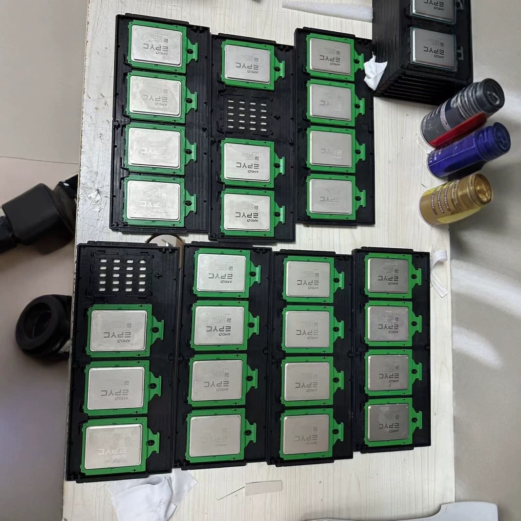 AMD 7B12 EPYC Series Server CPU, server, pulled part, official version, functional