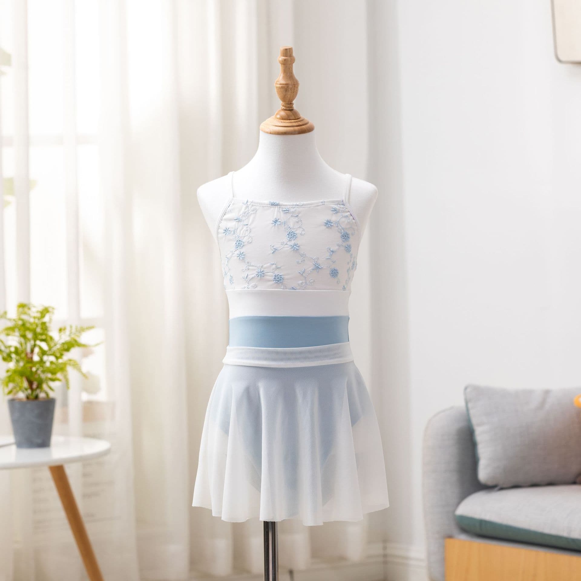 Girls Ballet Dance Costume Leotard Gymnastics Practice Suit Chinese Dance Uniform Professional Sportswear Fitness Body Suit