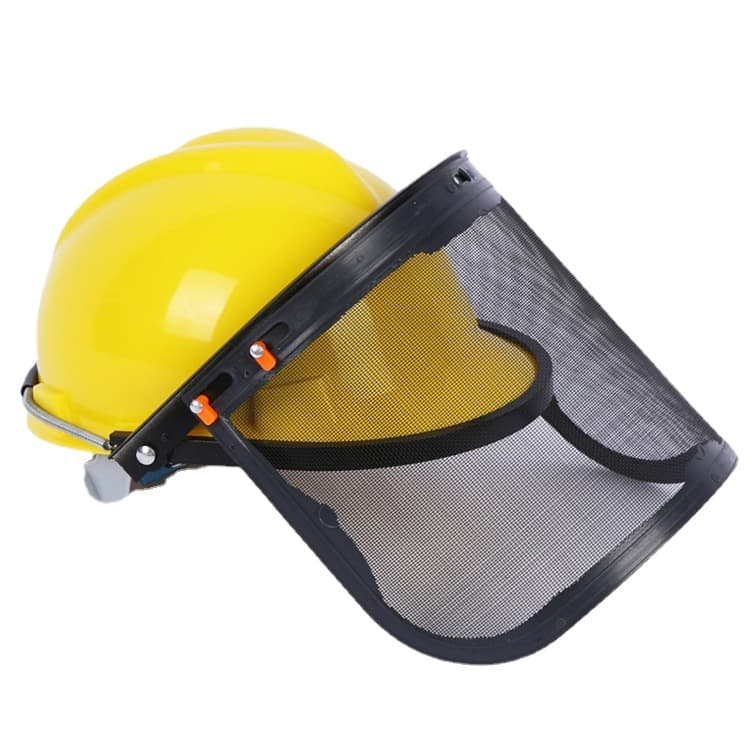 Yihu Head-Mounted Protective Face Shield Steel Wire Painted Mask Metal Mesh Explosion-Proof Screen Fine Mesh Mowing Mask