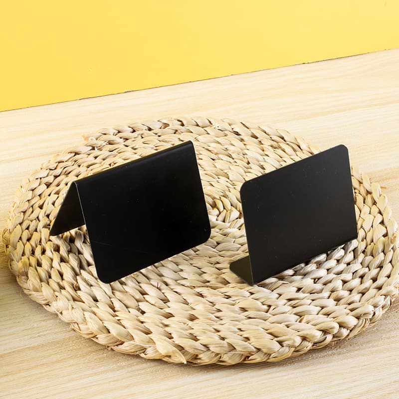 Erasable Chalkboard Product Price Tags, Table Stands, L-shaped Vertical Price Holders, Label Holders for Cross-border Use