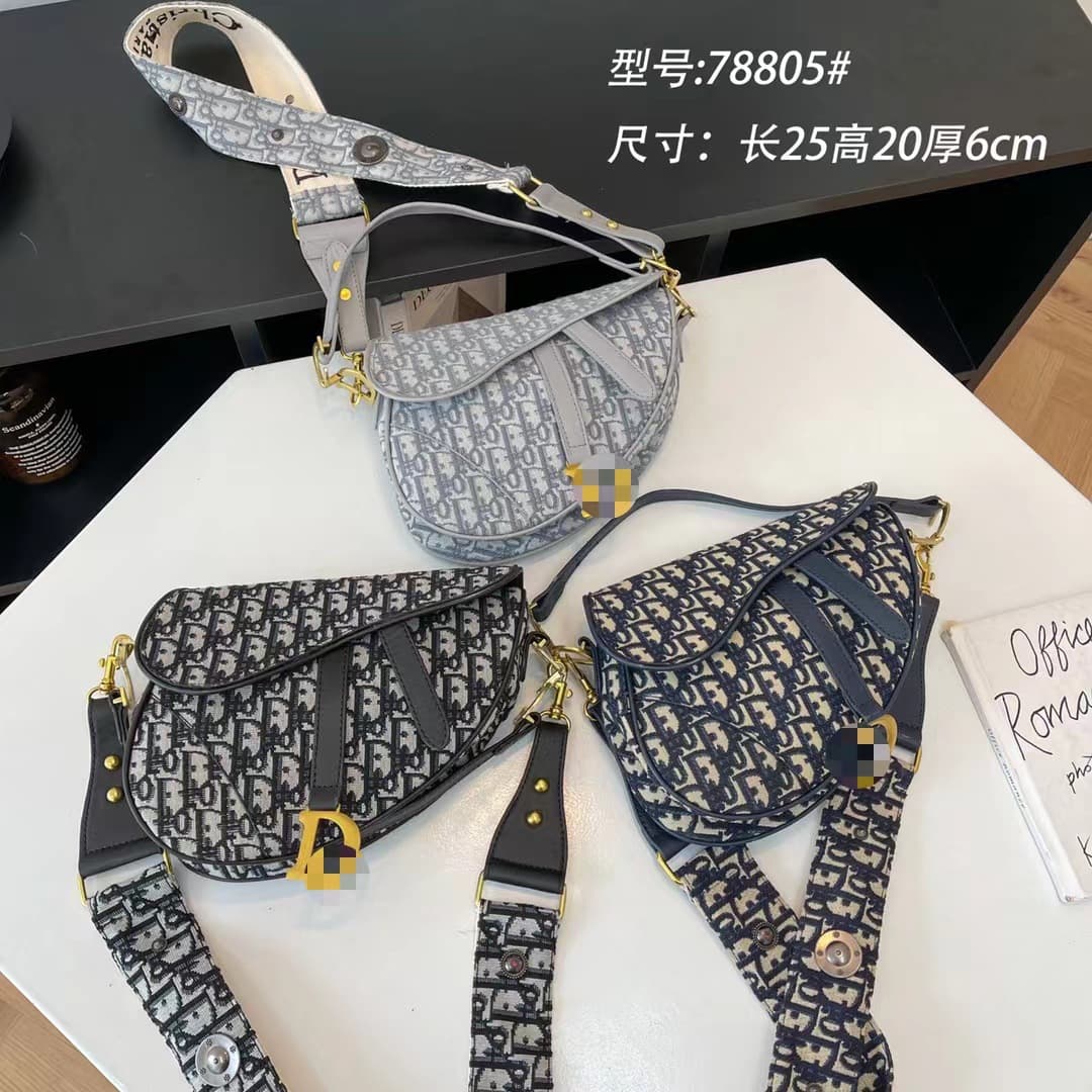 Cross-border Women's Retro Saddle Bag Embroidered Underarm Fashion Handheld Shoulder Crossbody Bag Unisex Style Wholesale
