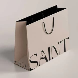 Designer Clothing Paper Bags Gift Packaging Shopping Luxury Trendy Paper Bags with Your Own