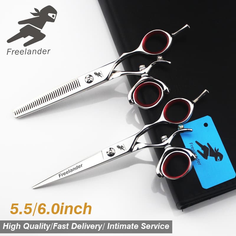 Shenxingzhe High-End Rotating Handle Hairdressing Scissors, Haircut Scissors, Flat Scissors, Bangs Scissors, Thinning Scissors, 720 ° Spin