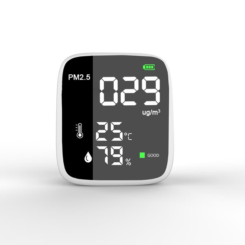 PM2.5 Tester Gas Detector for Dust, Fireworks Pollution, Smoke, Particle Thermometer