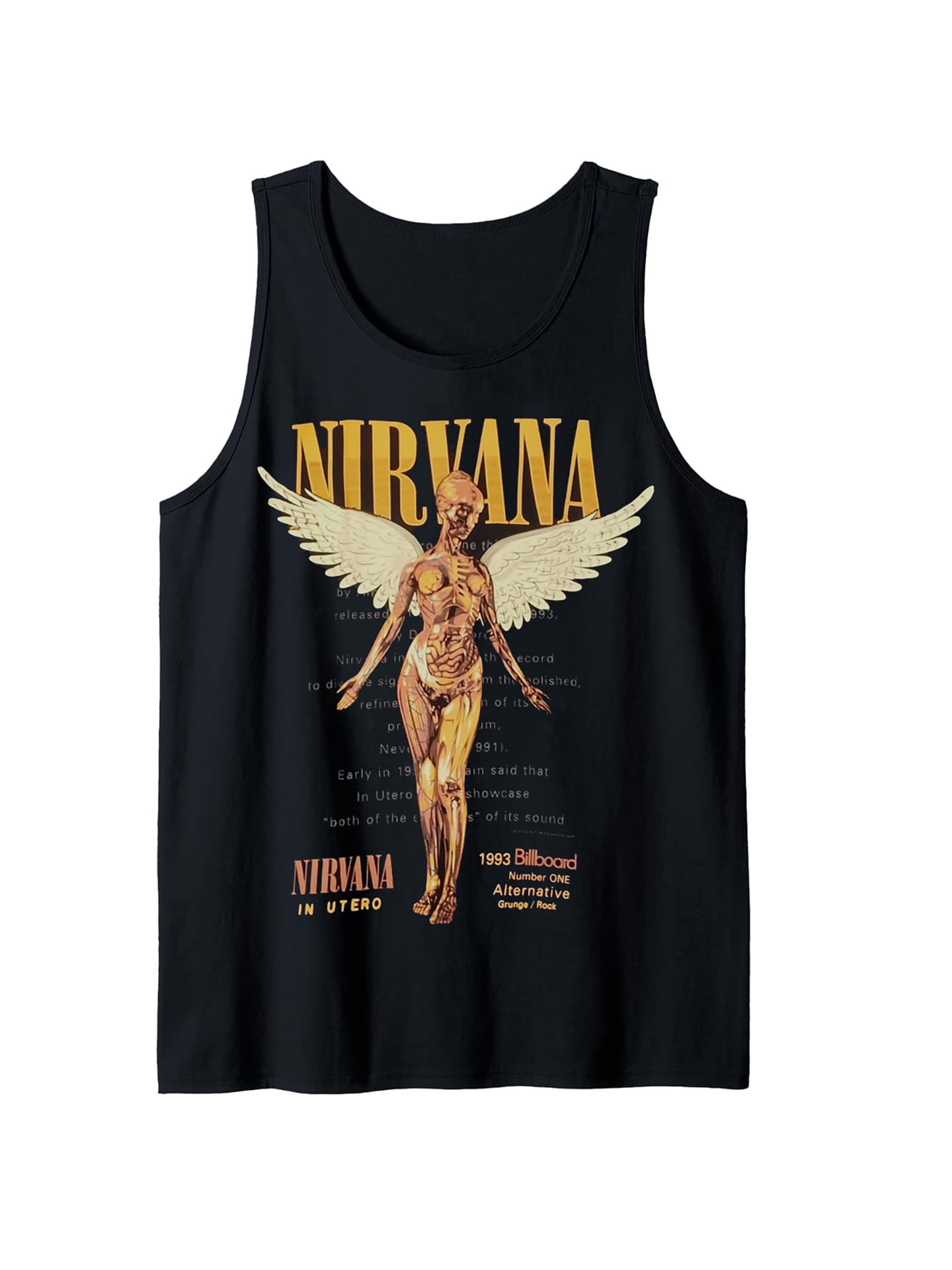 Nirvana Band Rock American Men's Vest Undershirt Cotton Undershirt Sleeveless T-Shirt