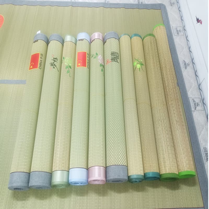 Straw mat wholesale for student dormitories, natural orchid grass mat, foldable mat, bamboo mat, rattan mat, disaster relief manufacturer