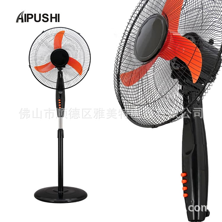 12V Solar Fan DC Stand Fan, Oscillating Floor Fan Powered by Solar Battery