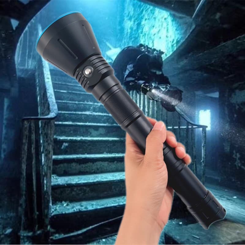 3 pieces P70 outdoor diving flashlight 10000 lumens strong light diving flashlight underwater lighting diving light