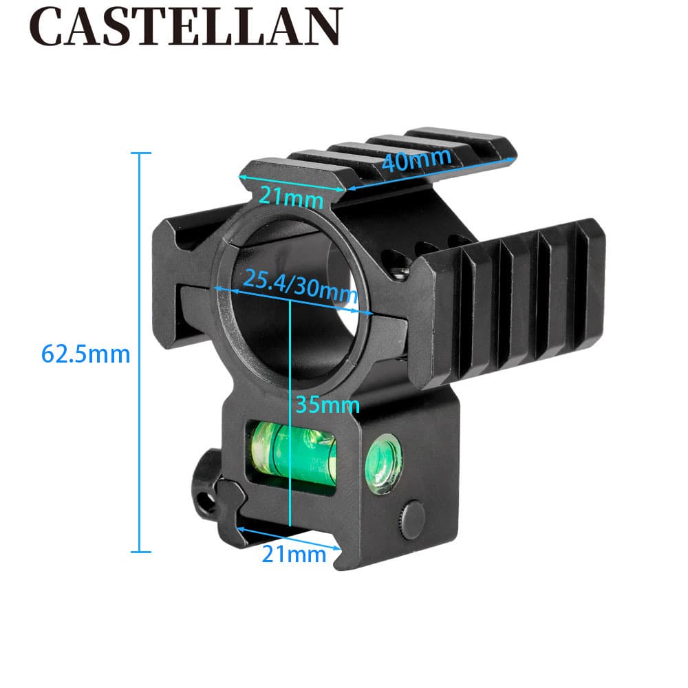 25.4/30mm Level Bracket Aluminum Alloy Accessory Scope Bubble Level Tube Clamp Mount