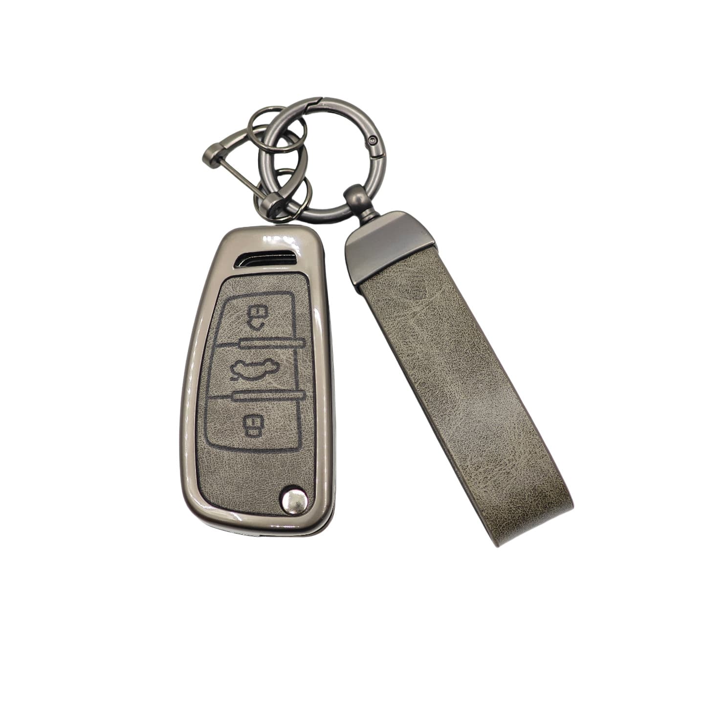 Compatible with Audi A6L Q5L New A4L Key Case Q7 Q3 Q2L A3 A8L A7L A5 Car Keychain Protective Cover