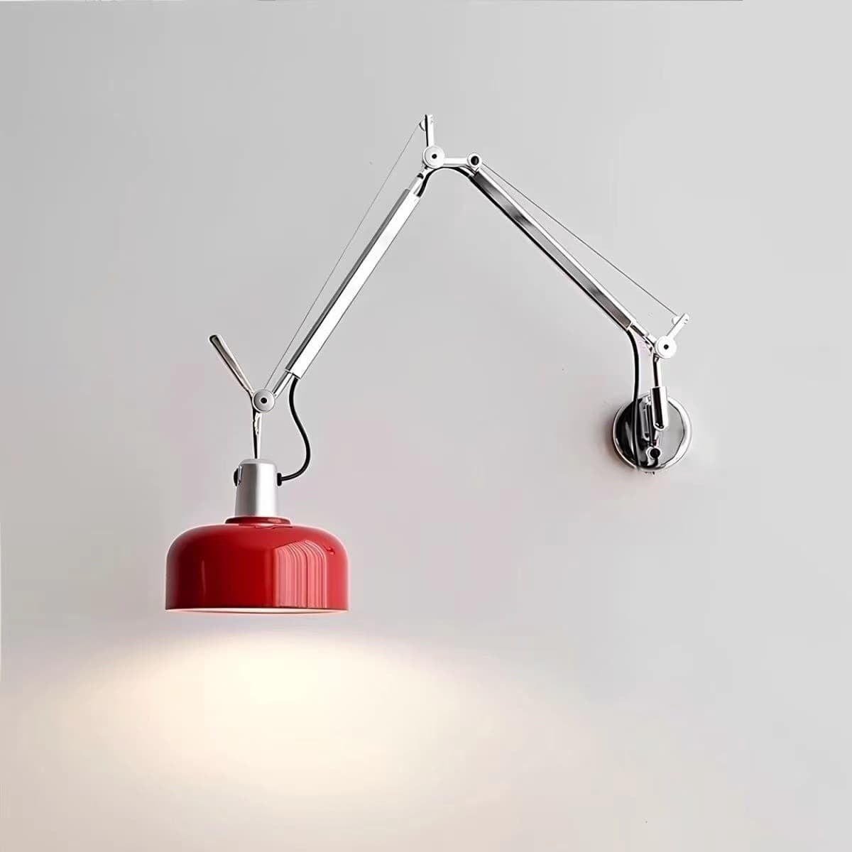 Memphis swing arm wall lamp living room Italian minimalist Bauhaus creative study bedroom bedside long arm reading wall lamp