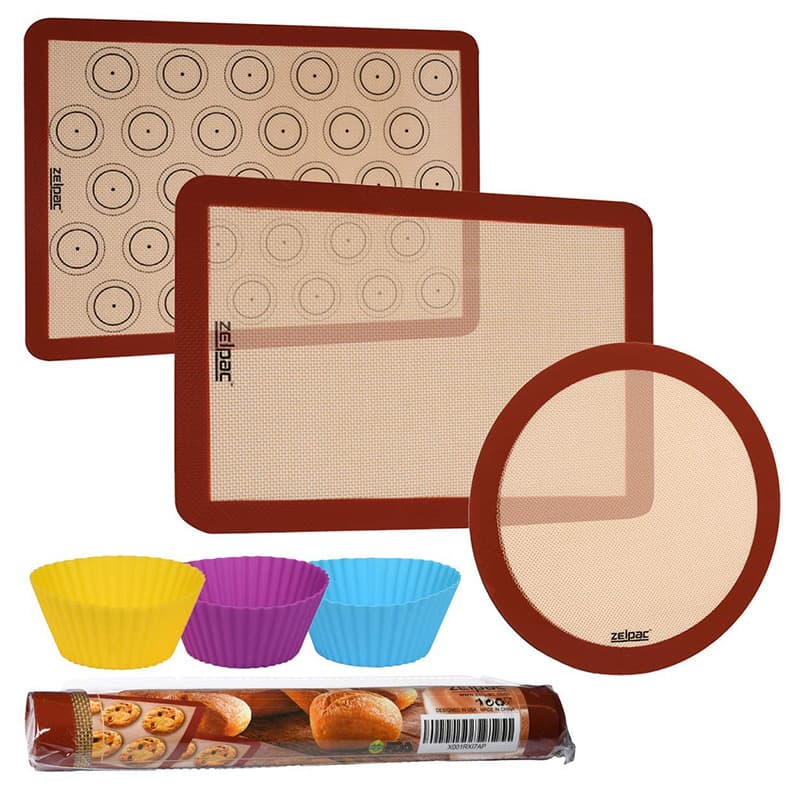 Cross-border Baking Set Platinum Grade Thickened Silicone Mat Non-Stick Baking Oven Mat Fiberglass