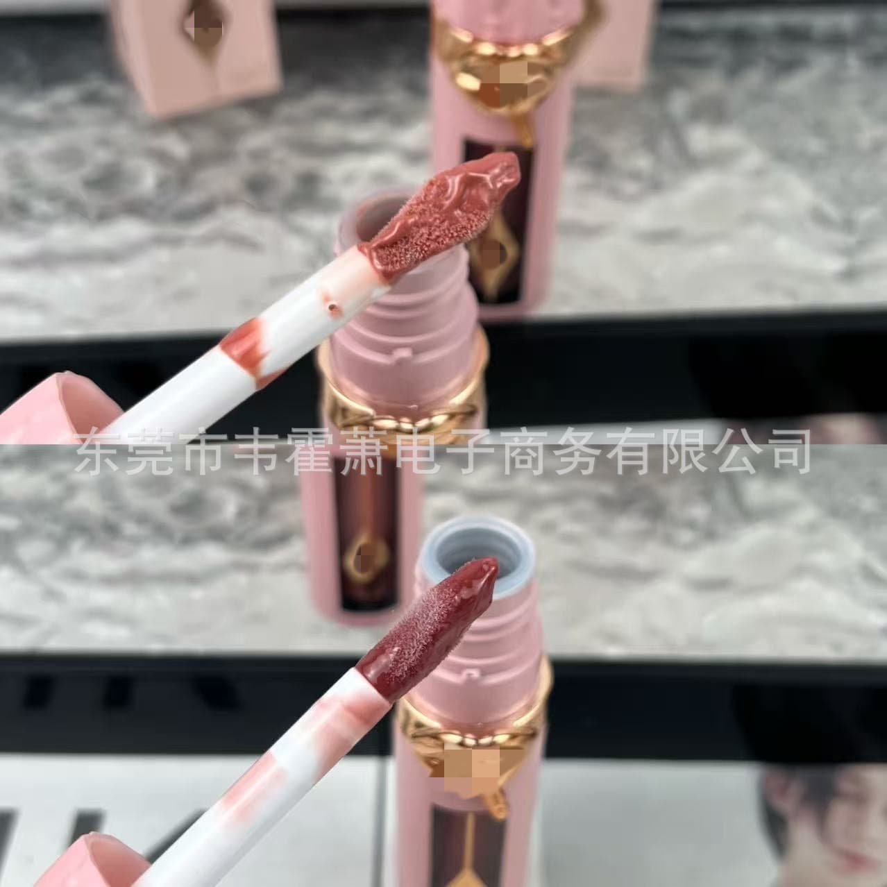 Cross-border cosmetics foreign trade C family lip gloss 5.5ml FAIR-MEDIUM light powder MEDIUM-DEEP medium powder