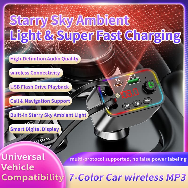 Car Accessories: Car Phone Charger and Bluetooth MP3 Player