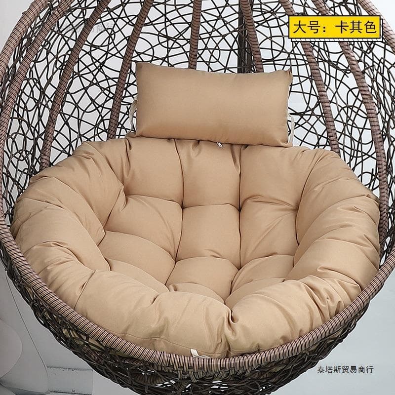 Hanging Basket Swing Bird Nest Cushion Single Hanging Chair Replacement Radar Chair Cushion Round Pad Cradle Back Cushion