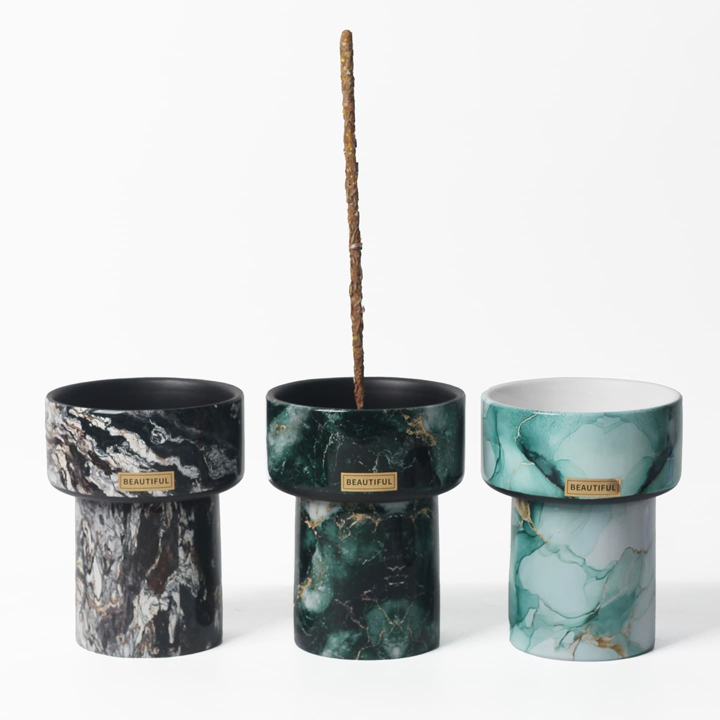 Nordic clay burning tool multifunctional container retro incense string incense holder incense holder indoor home gift