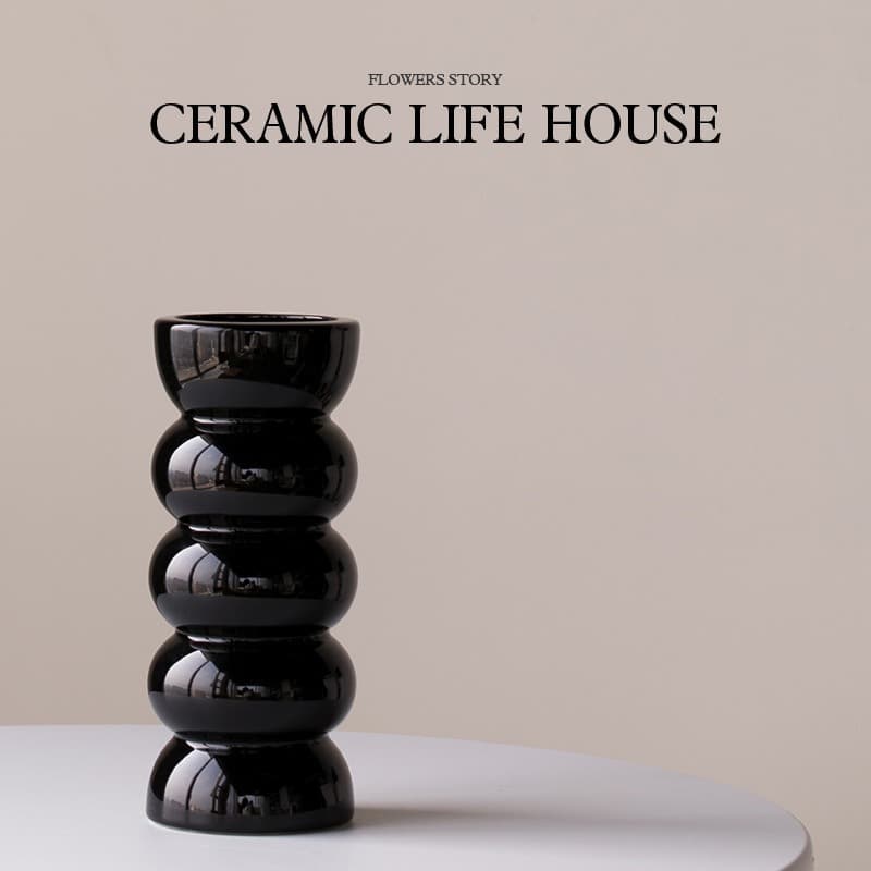 Medieval ceramic vase, high-end, retro wabi-sabi style decorative vase, living room entrance, simulated flower arrangement ornaments
