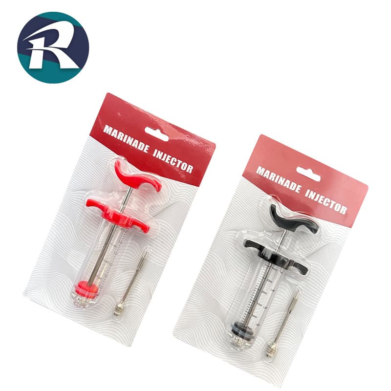Factory Direct Stock 50ml Meat Injector Blister Pack Kitchen Turkey Injector Turkey Needle BBQ