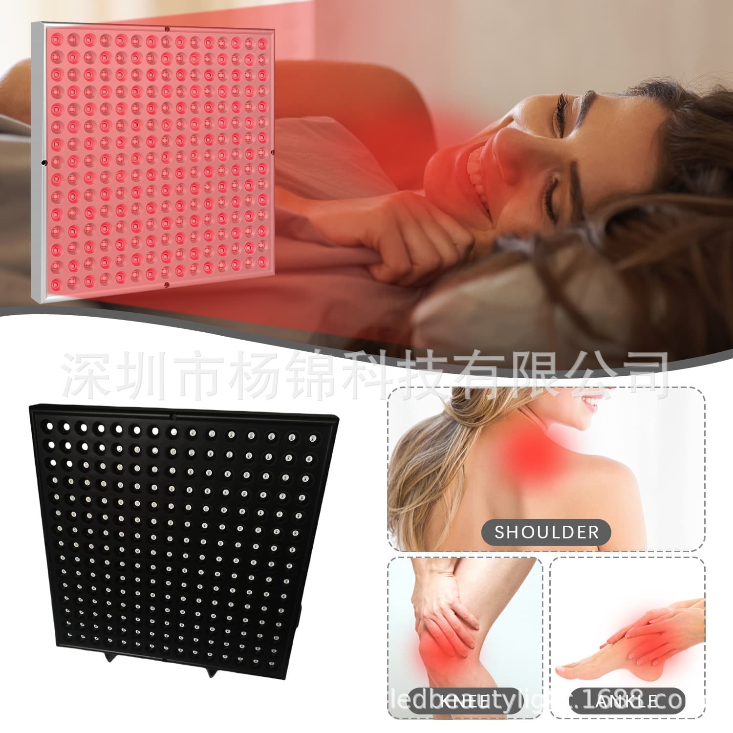 Home use red infrared therapy lamp for traditional Chinese medicine clinics, beauty salons, and health centers. 45W black casing.