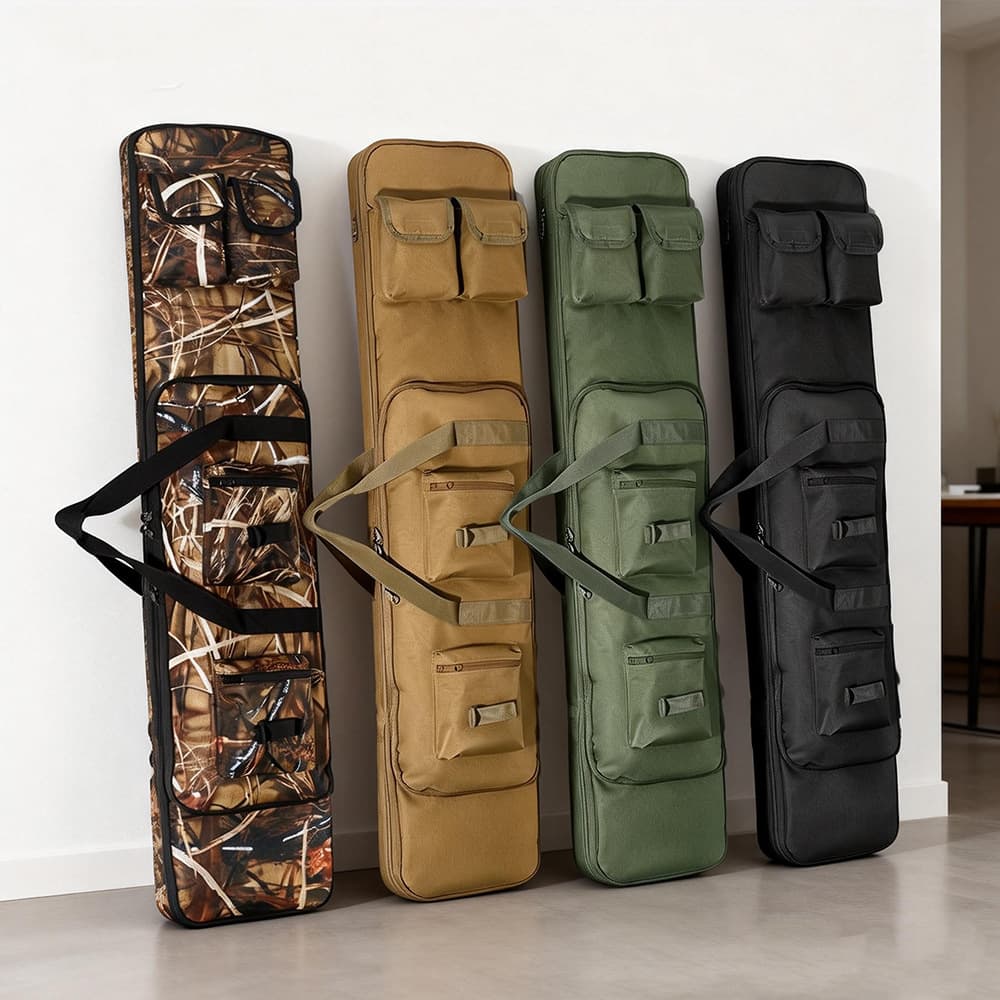 Outdoor tactical gun bag, multi-functional CS equipment storage bag, double-layer portable sub-bag, fishing gear storage bag
