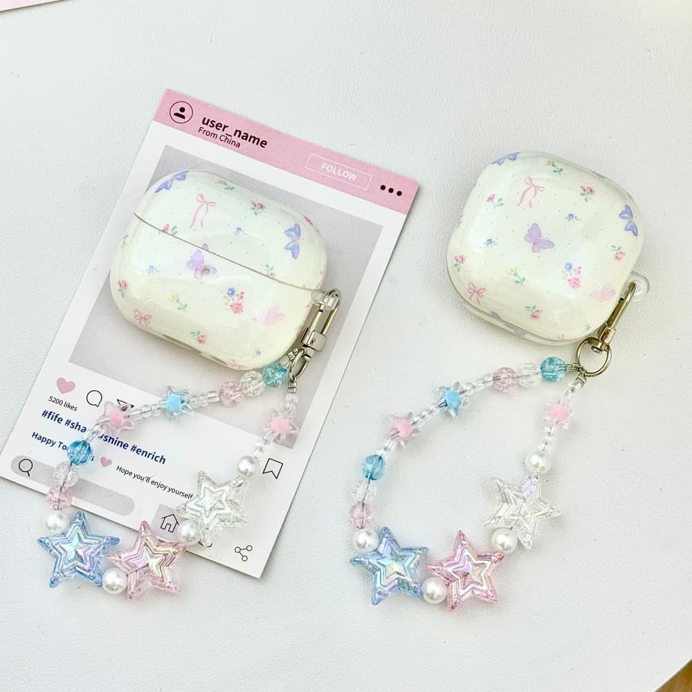 Samsung Buds Live Simple Floral Bow Earphone Case Compatible with Samsung Buds3 3PRO Case