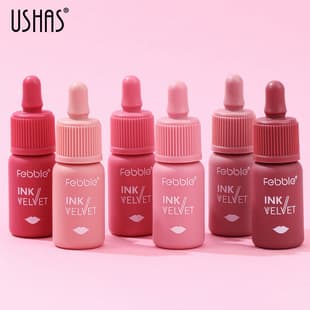 USHAS European and American Cross-border Best-selling Matte Liquid Lipstick Non-stick Cup Waterproof Lip Gloss lg2518a