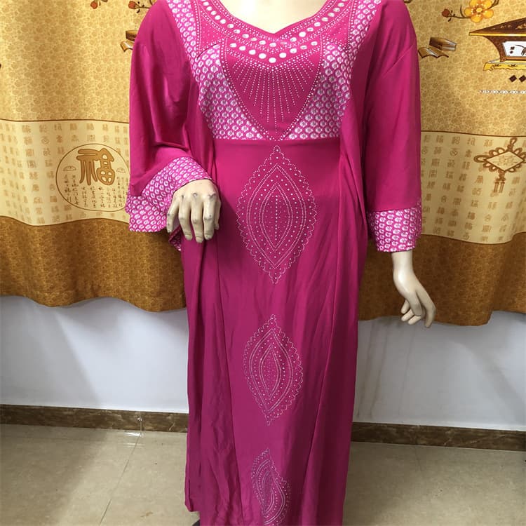 AH2023# Bohemian Batwing Sleeve Patchwork Alloy Lace Plus Size Belted Women's Robe with Headscarf
