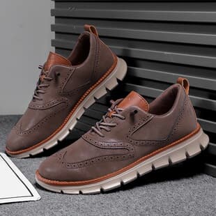 Cross-Border Hot Selling Men's Leather Shoes, Men's Casual Leather Shoes, Amazon, Independent Station, Foreign Trade, Large Size Men's Shoes