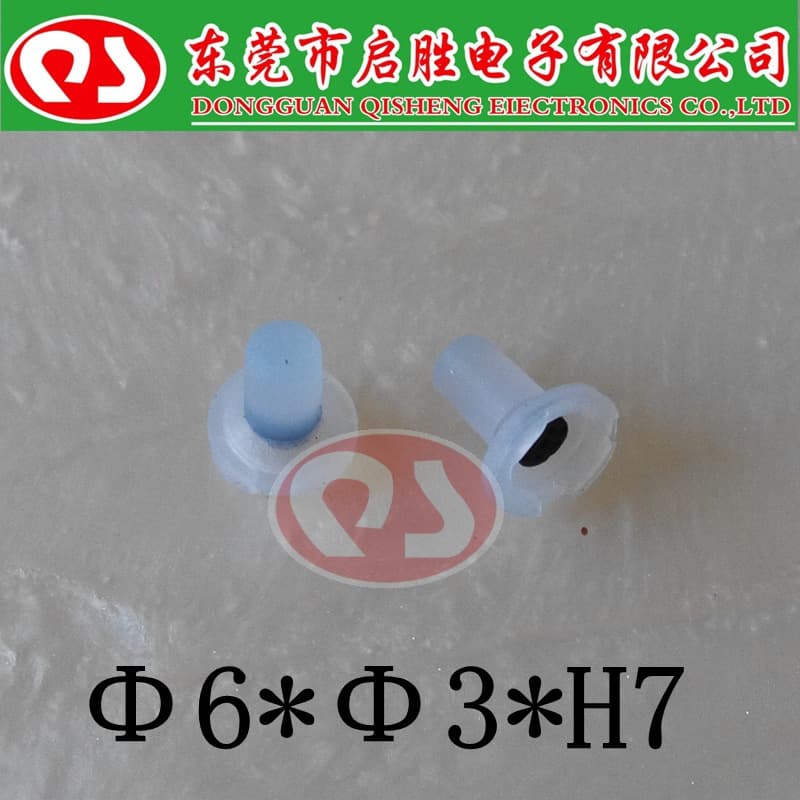 Silicone Rubber Button Silicone Single Point Button Conductive Press Diameter 6mm Toy Switch Button QS-637