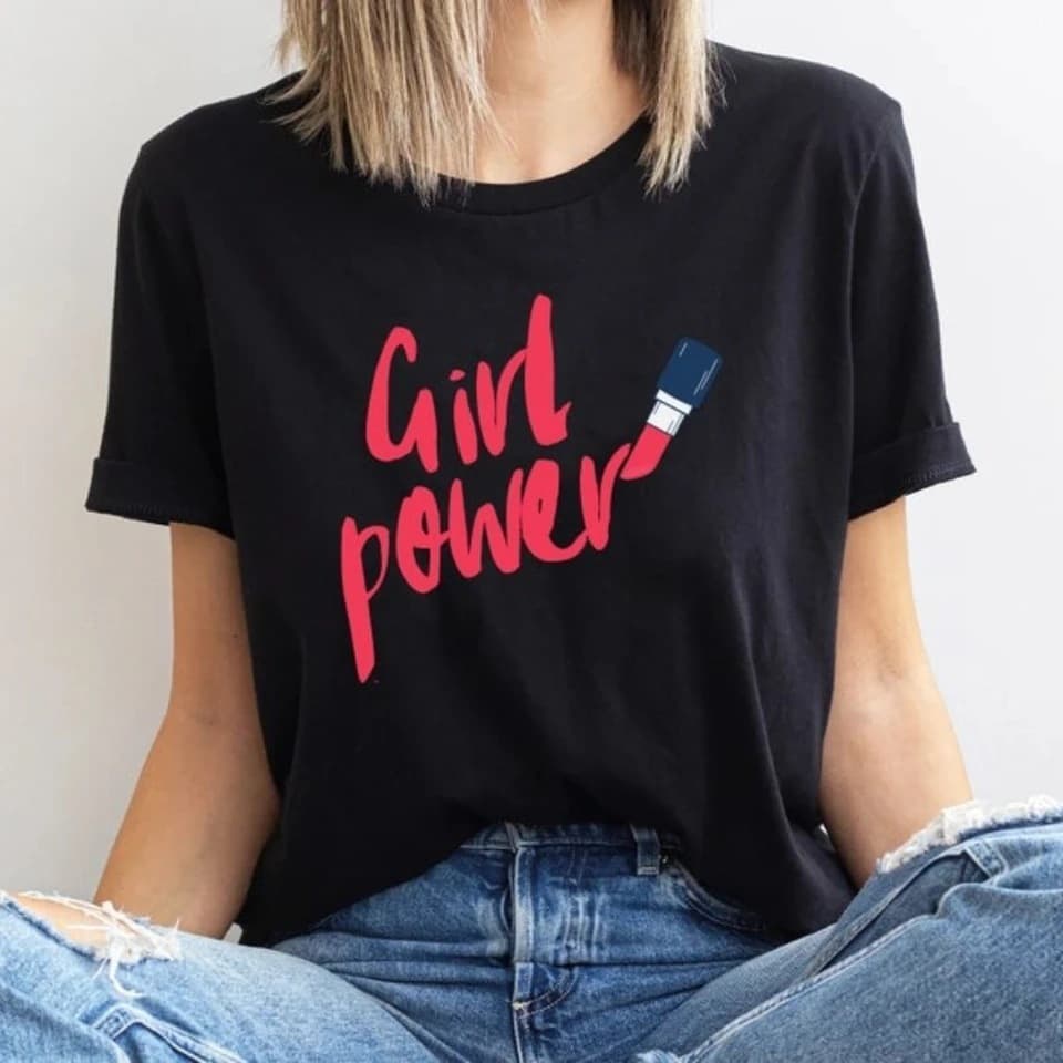 Girl Power March 8 International Women's Day Gift T-Shirt Strong Woman Streetwear Feminist Apparel