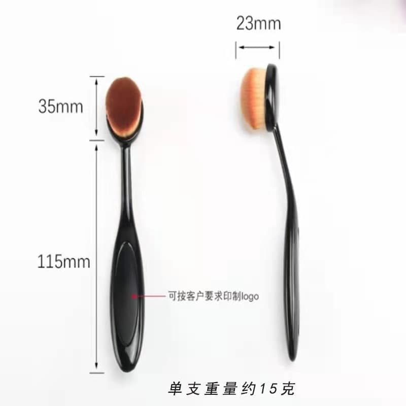 Soft Bristle No. 4 Toothbrush Type Foundation Brush Portable Bendable Non-Absorbing Foundation Long Handle Liquid Foundation BB Cream Curved Bristle Makeup Brush