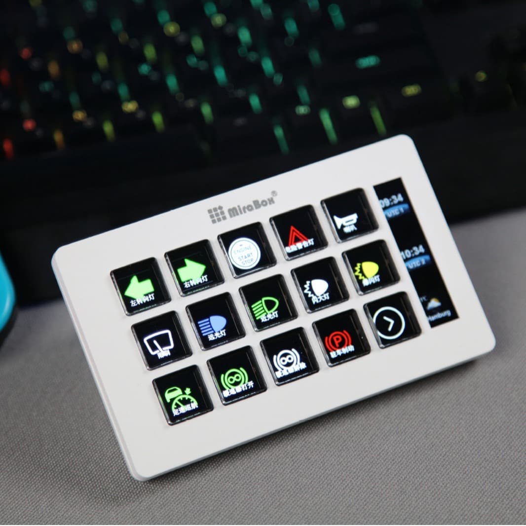 stream deck/visual keyboard/custom keyboard/macro keyboard/live broadcast console/lcd control