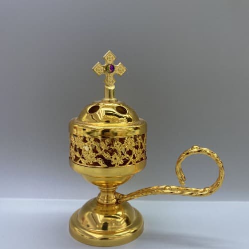 Arabic Incense Burner Bukhoor Cross Top Bead Incense Burner Christian Middle Eastern Fragrance