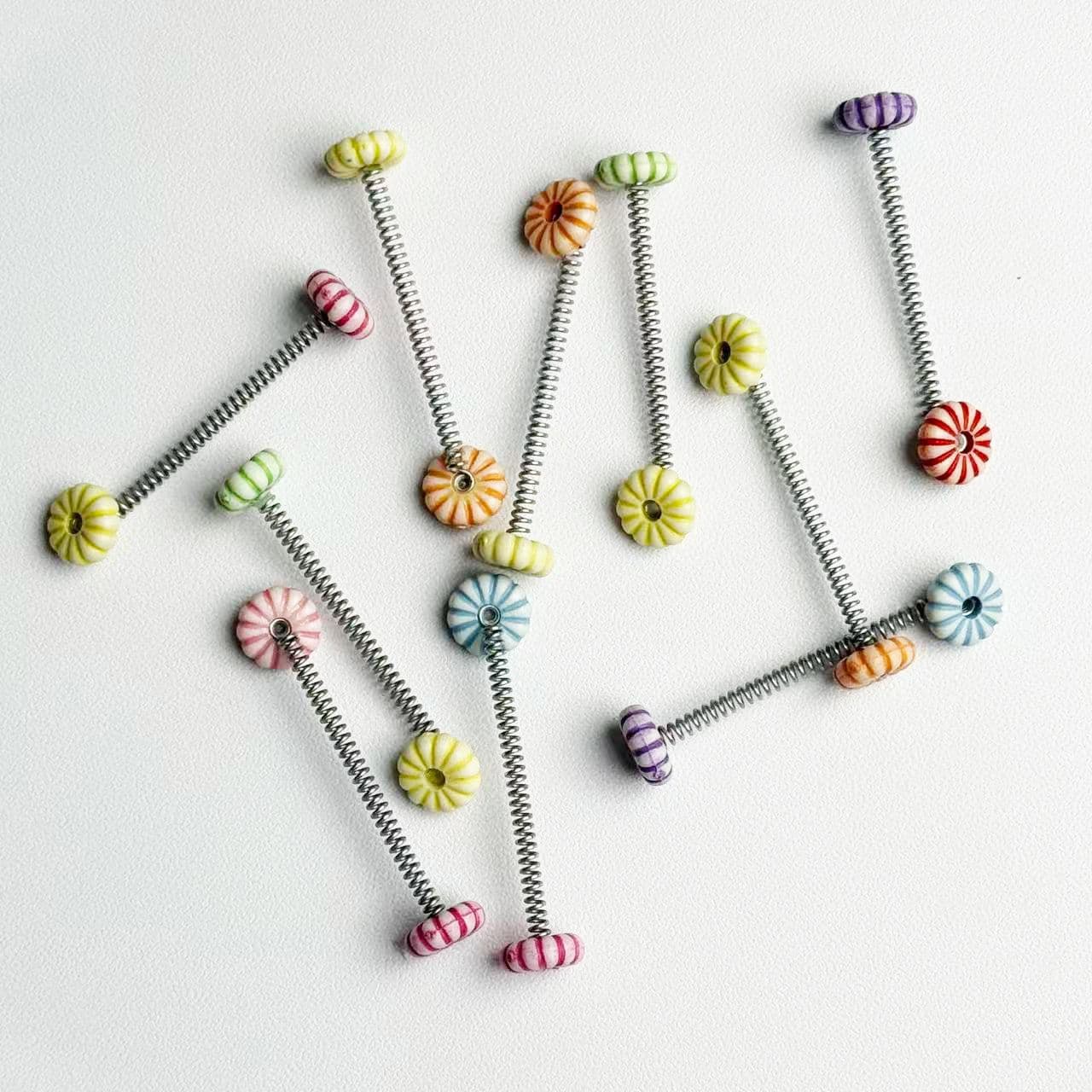 Flower Spring Base Wobble DIY Craft Accessories for Wobble Hair Clips, Headbands, Car Decoration Materials