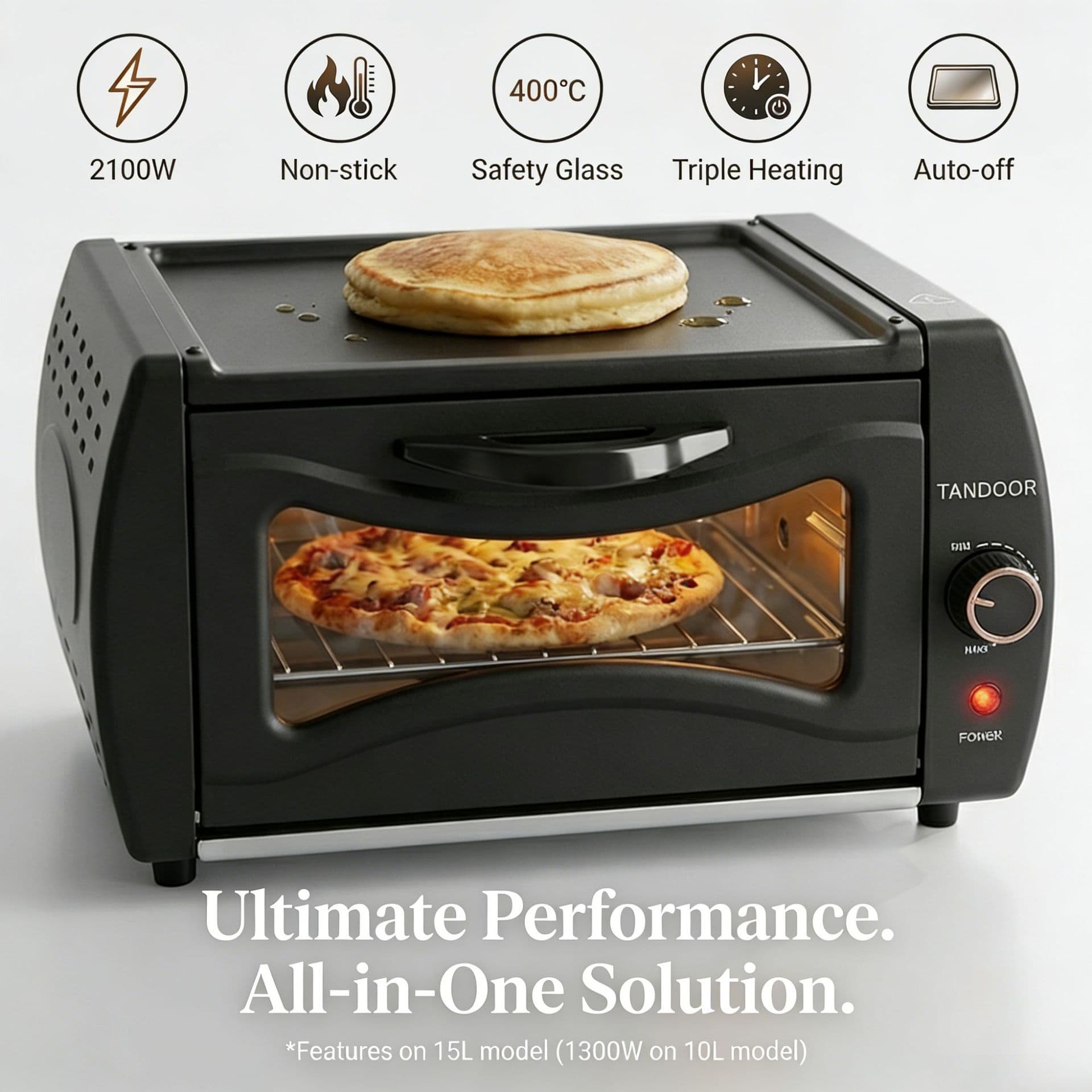Customized Tandoor Oven Pizza Maker multifunctional pancake oven household electric oven frying and baking in one