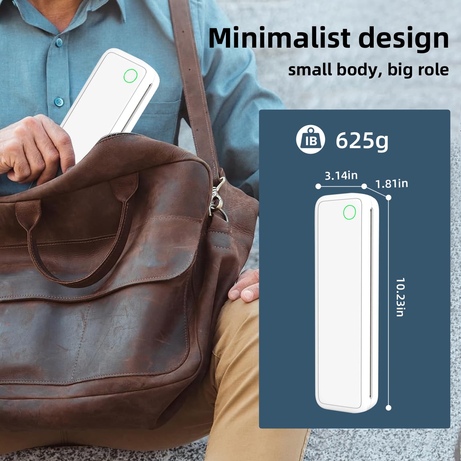 Portable Mini A4 Home Use Thermal Printer Wireless Mobile Connection Office Learning Printing Machine USB Interface for Android and Apple