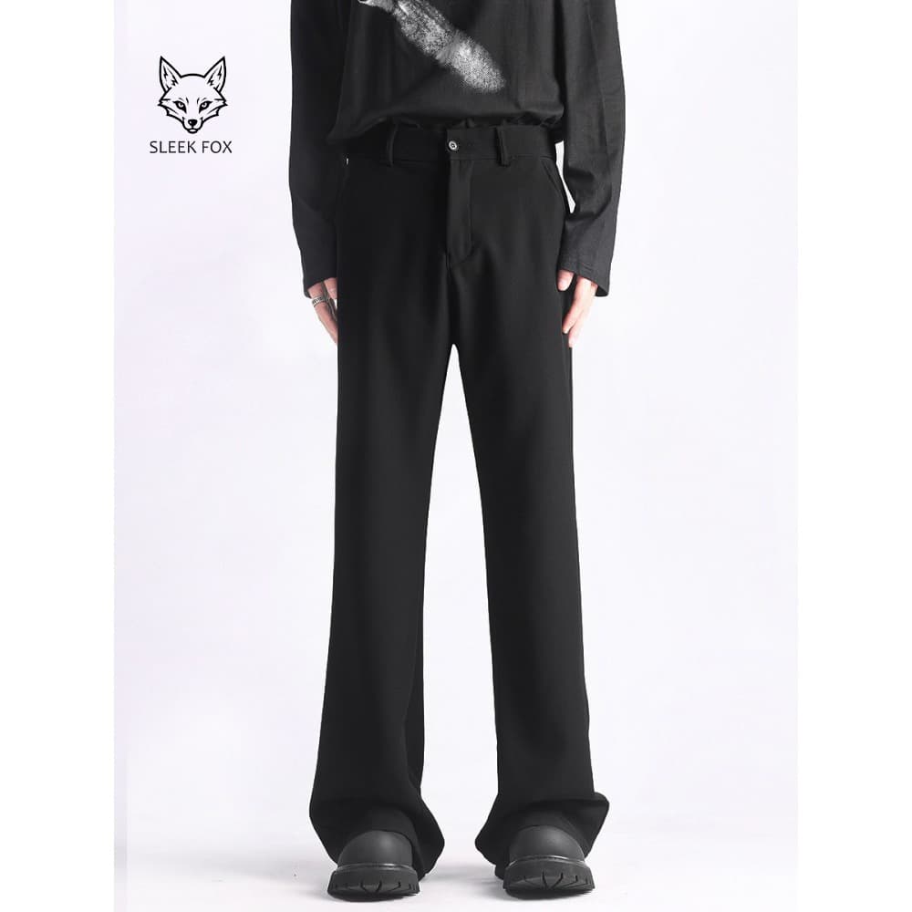 Tall Men's Extended Summer Thin Loose Casual Pants for Teens Slim Fit Flared Trousers