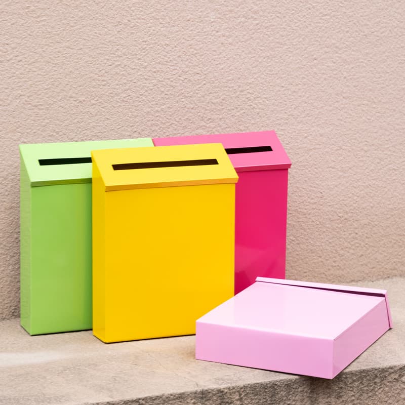 Creative Simple Wall-mounted Mailbox Without Lock Home Decorative Tinplate Mailbox Iron Sheet Simple Style