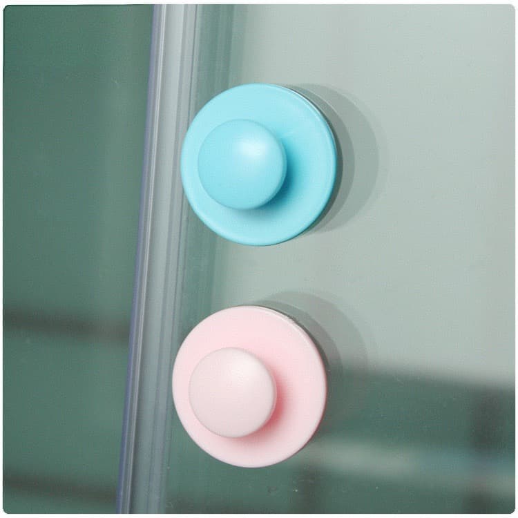Cross-Border Children's Safety Products with Adhesive Blue and Pink Baby Sliding Door Handles, Drawer Handles, Plastic Door Handles