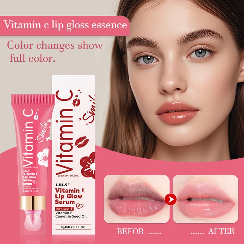 Cross-border LBLS Vitamin C Lip Gloss Serum, Hydrating and Brightening, Color Enhancement, Fades Dullness, Lip Mask Supplement