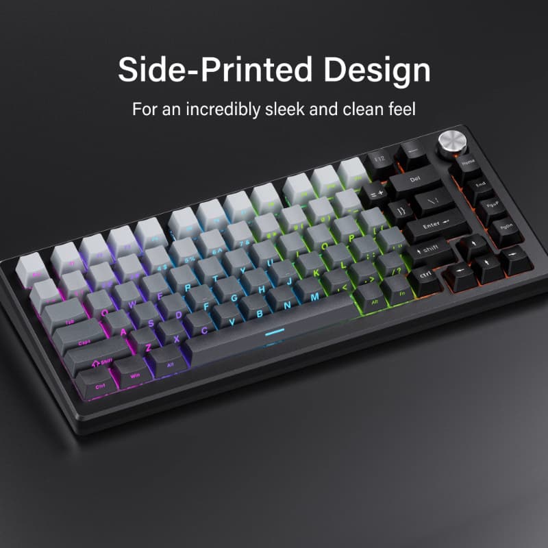 XVX Side-Printed Gradient OEM Profile PBT Double-Shot Side-Lit Translucent Keycaps High Quality Cross-Border
