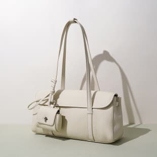 New Handbag Women Korean Style Baguette Underarm Bag Genuine Leather Design Spring Summer Large Capacity Commute Shoulder Bag