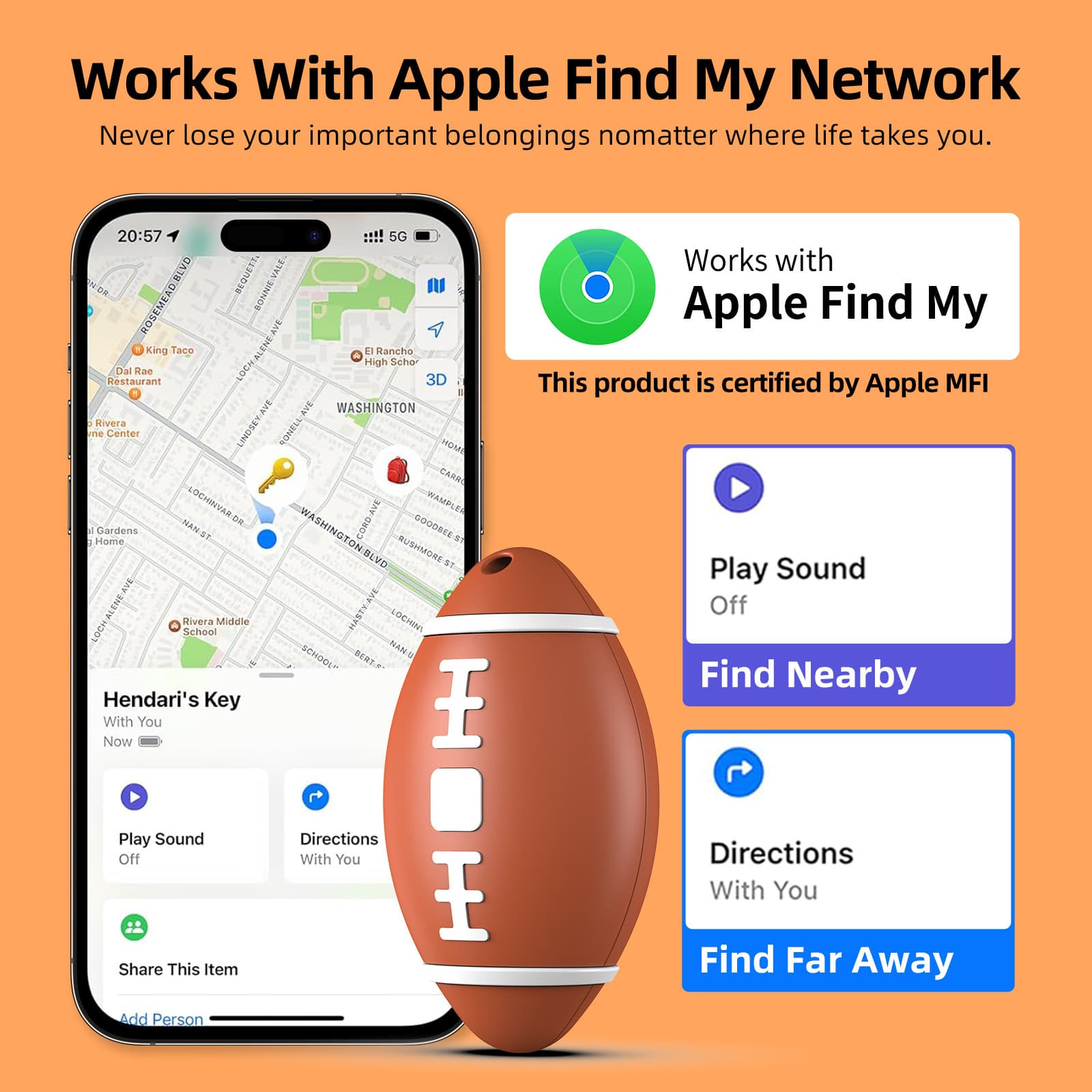 New cross-border product: AirTag anti-loss device, FindMy global tracking locator, MFI keychain pet anti-loss device.