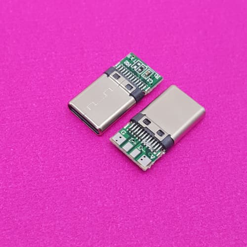 Type-C Male Connector Data Cable Plug TYPEC Riveted Stretch Fast Charge Terminal 16P Full Pin